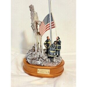 Vanmark Red Hats of Courage Image of Hope 9/11 Music Box Star Spangled Banner